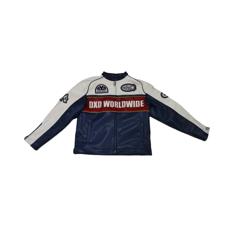 OEM Custom Racing-Inspired Leather Jacket