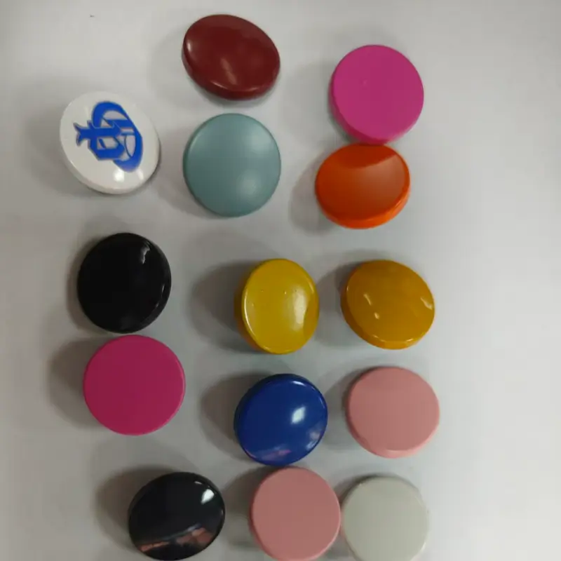 custom garment accessory button color samples for apparel manufacturing