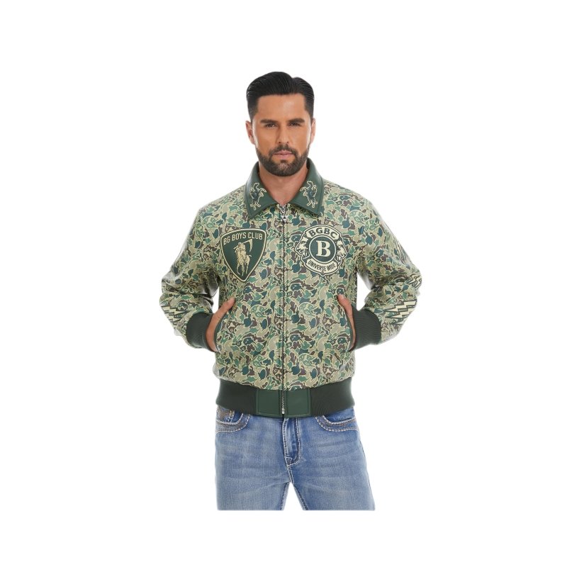 custom jacket oem manufacturer b2b green camo men