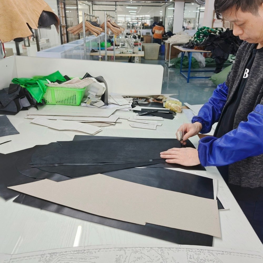 custom leather cutting process oem manufacturer b2b