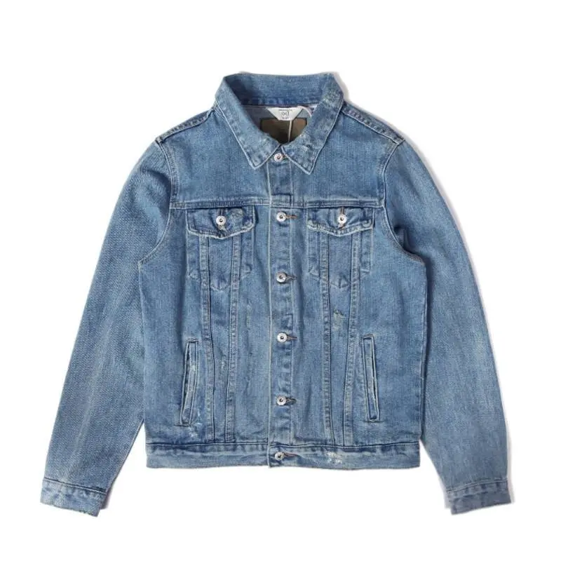 custom denim jacket oem factory finished sample