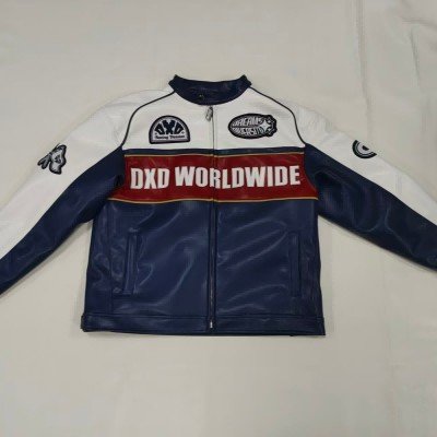 custom leather jacket manufacturer racing style multi panel design