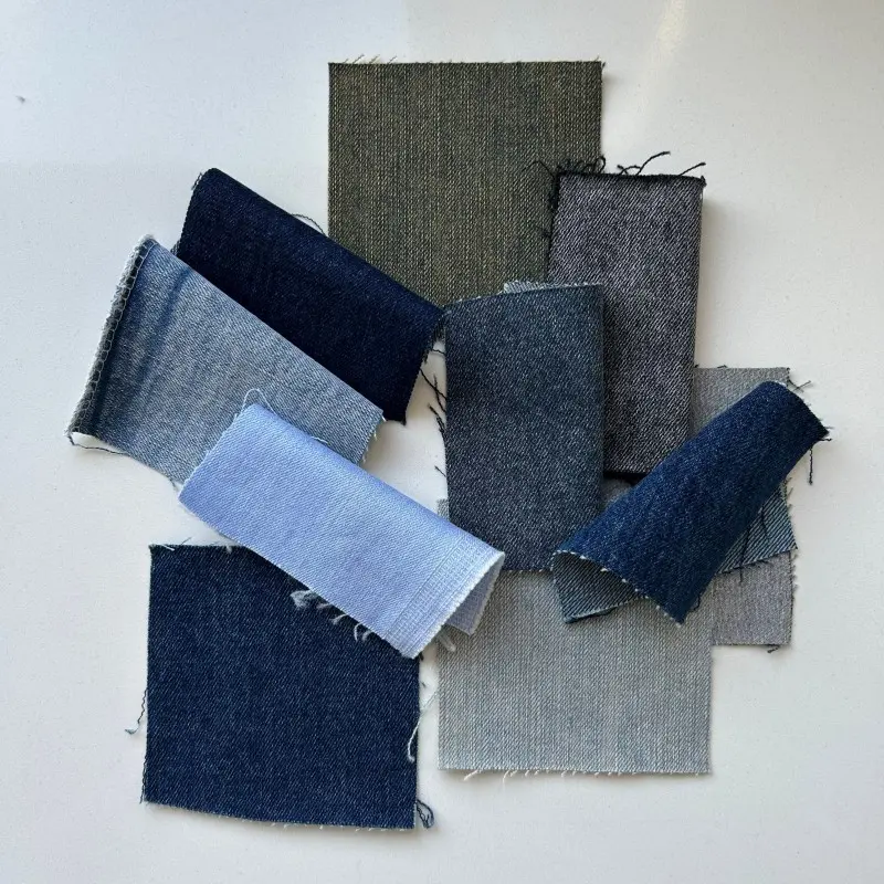 denim fabric swatches for denim jacket oem manufacturing
