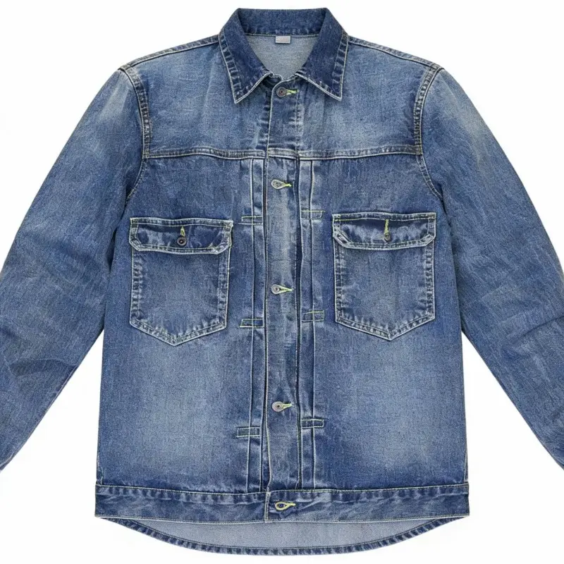 denim jacket fitting and measurement checking