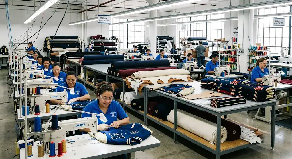 RaceApparelCUS letterman jacket manufacturer OEM production