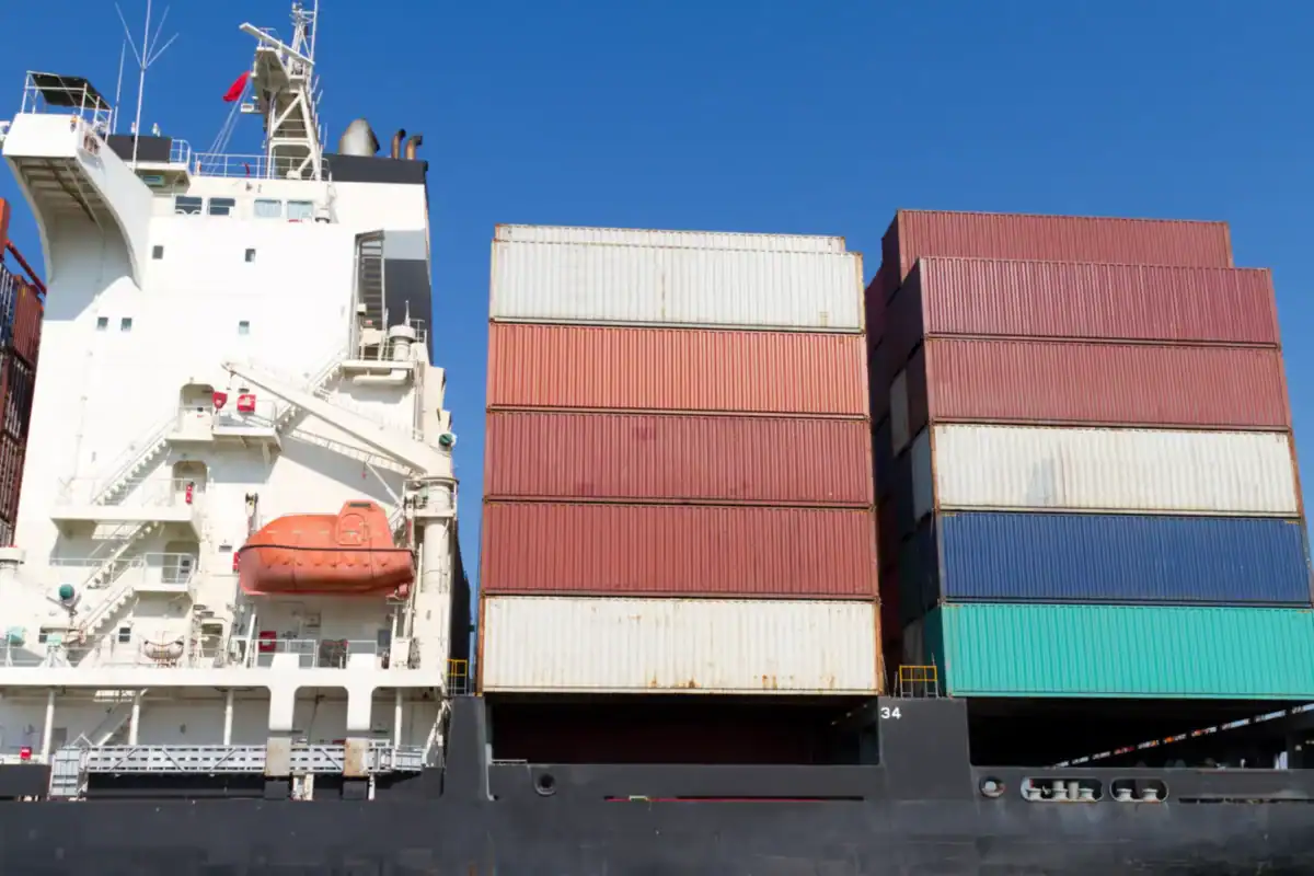 Shipping containers and customs documents for China apparel imports